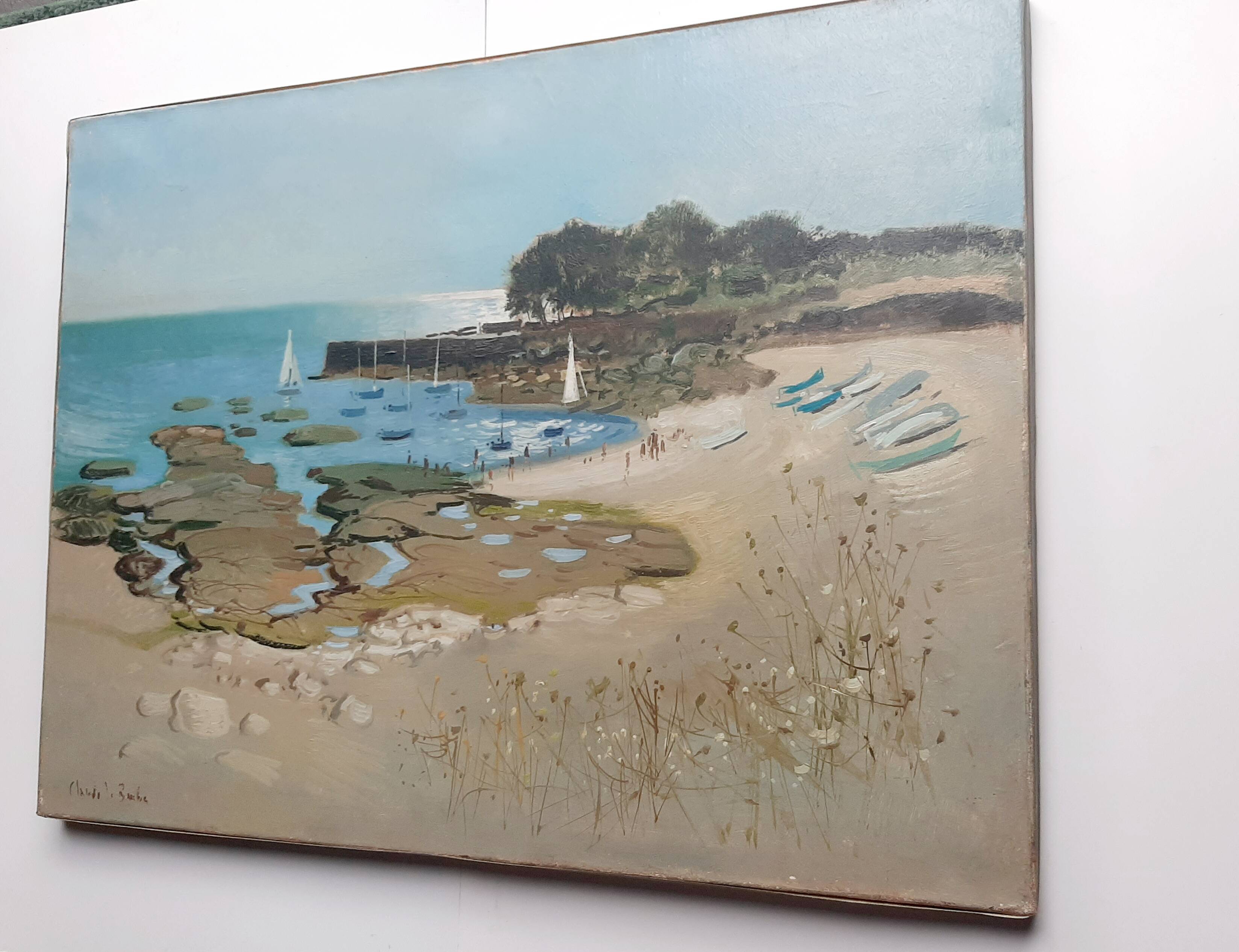 Landscape sea Brittany signed