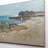 Landscape sea Brittany signed