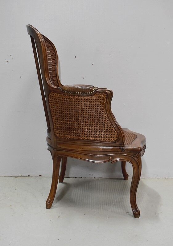 Louis XV style armchair, late 19th century