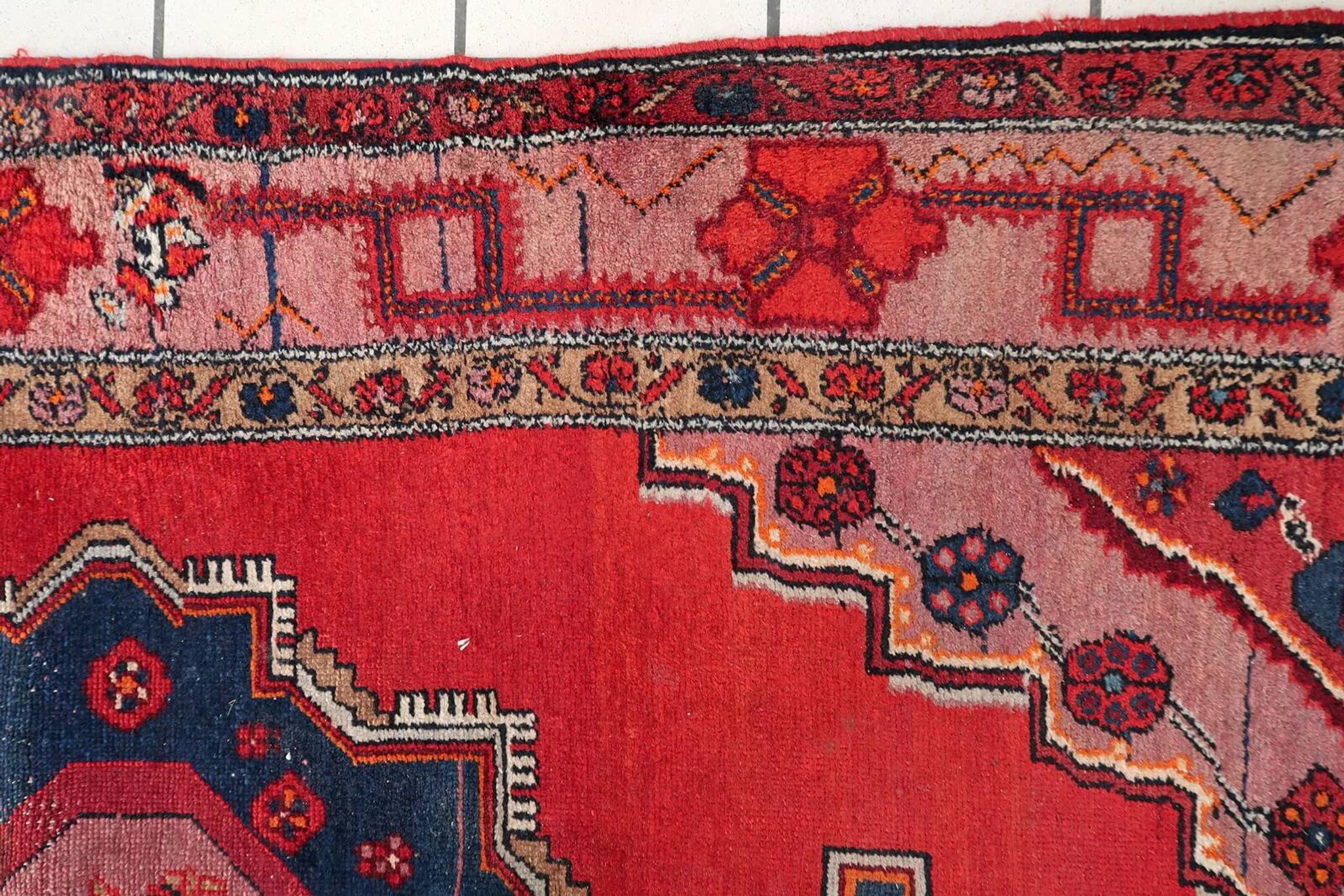 Antique 1920s Persian Malayer rug 127cm x 220cm - 1C1252