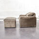 Fauteuil maralunga avec ottoman