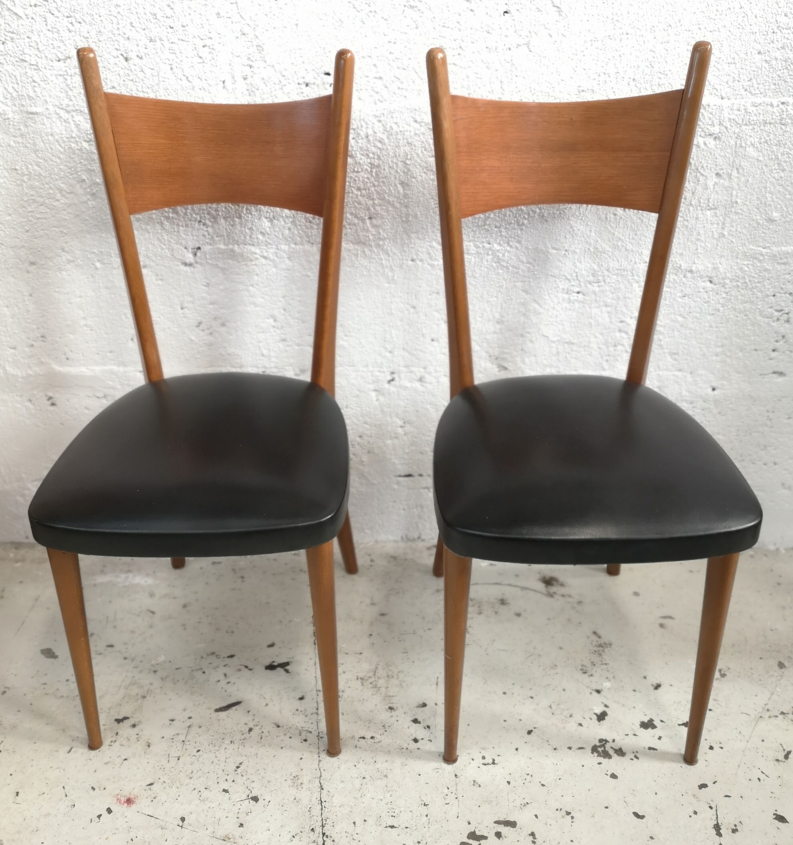 Pair of teak chairs 1950