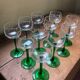 11 glasses of Alsace wine vintage green ideal white wine