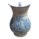 Antique brocade by Jules Vieillard Bordeaux blue & white – Ironstone, floral decoration – 19th century