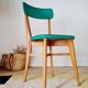 Chaise bistrot années 60 verte