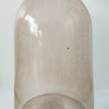 Frosted pale pink glass carafe 29 cm