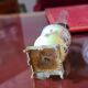 Porcelain and copper oil lamp