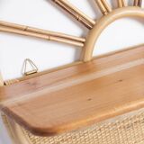 Nala Circular Rattan Wall Shelf