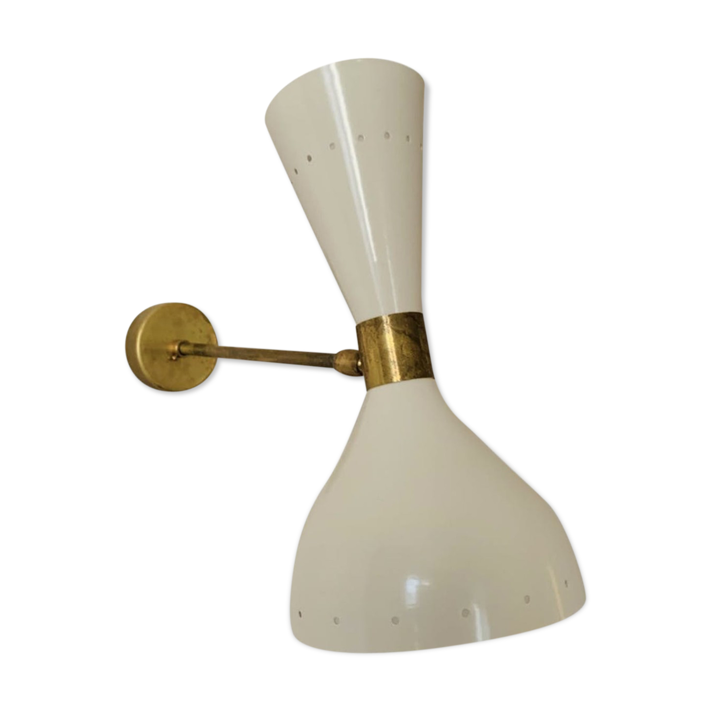 White italian diabolo wall lamp