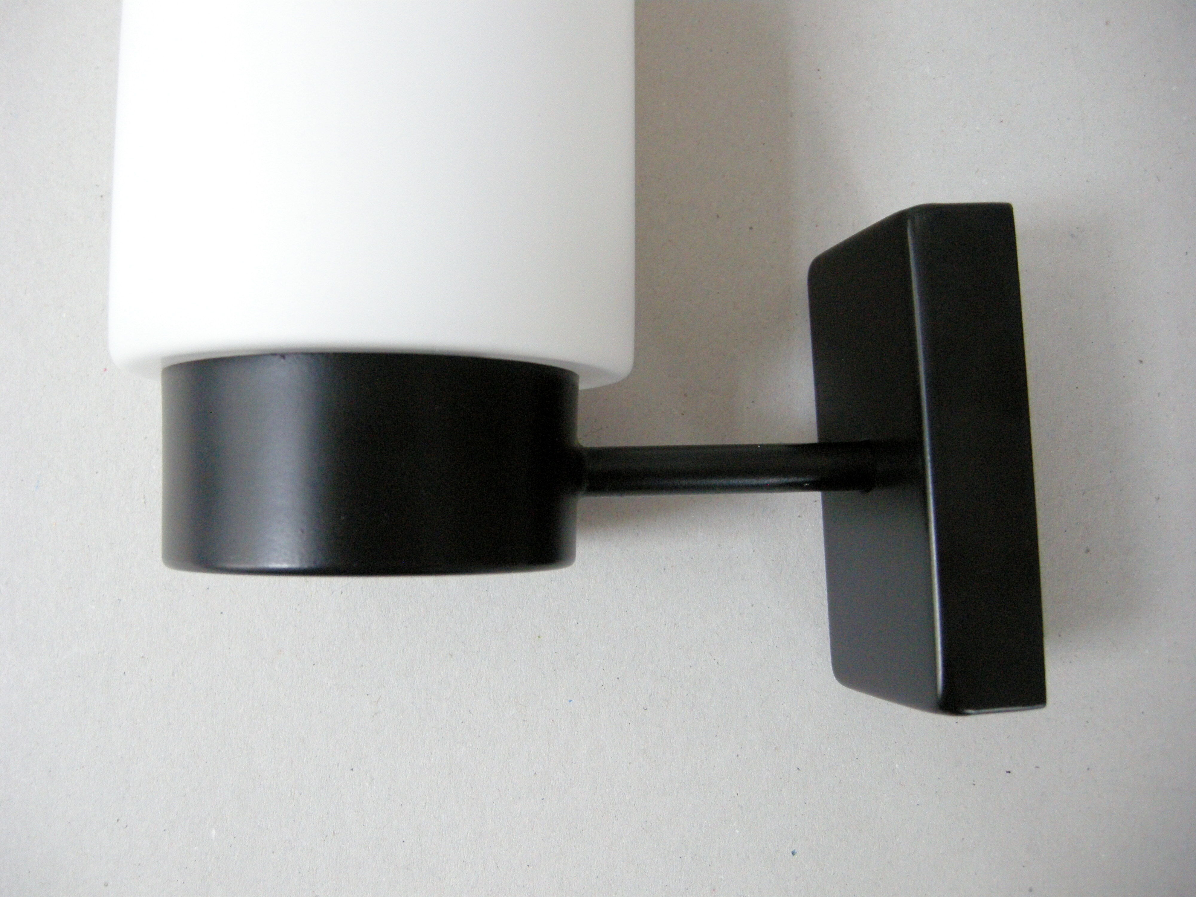 Applique vintage 1950 métal & verre