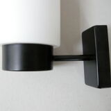 Applique vintage 1950 métal & verre