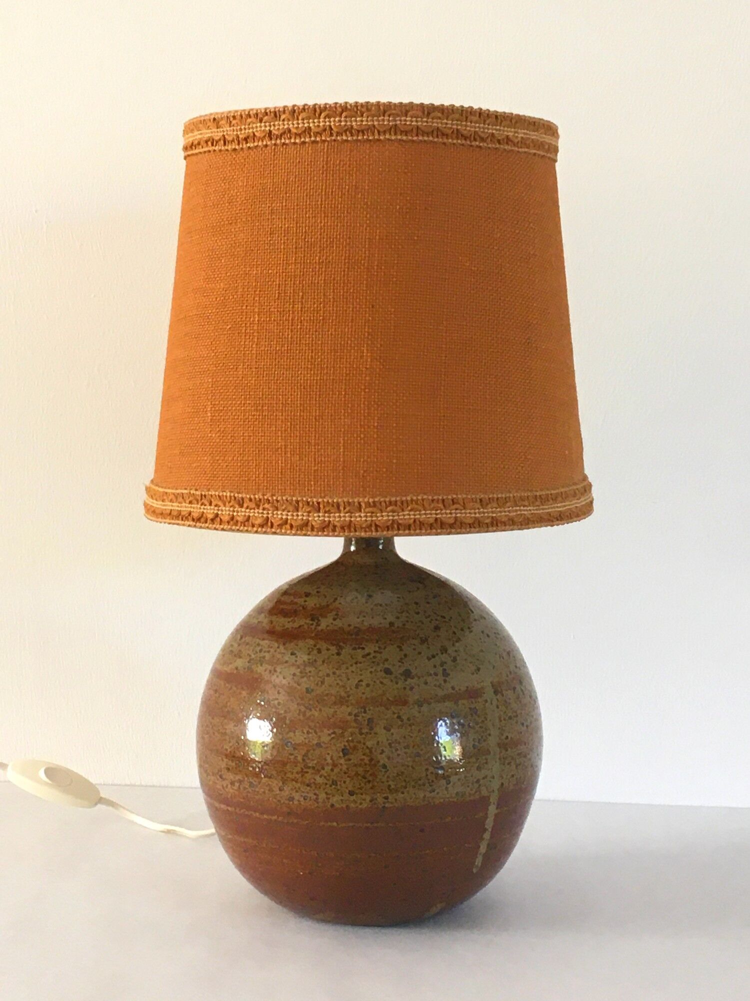 Vintage lamp in glazed stoneware 70s