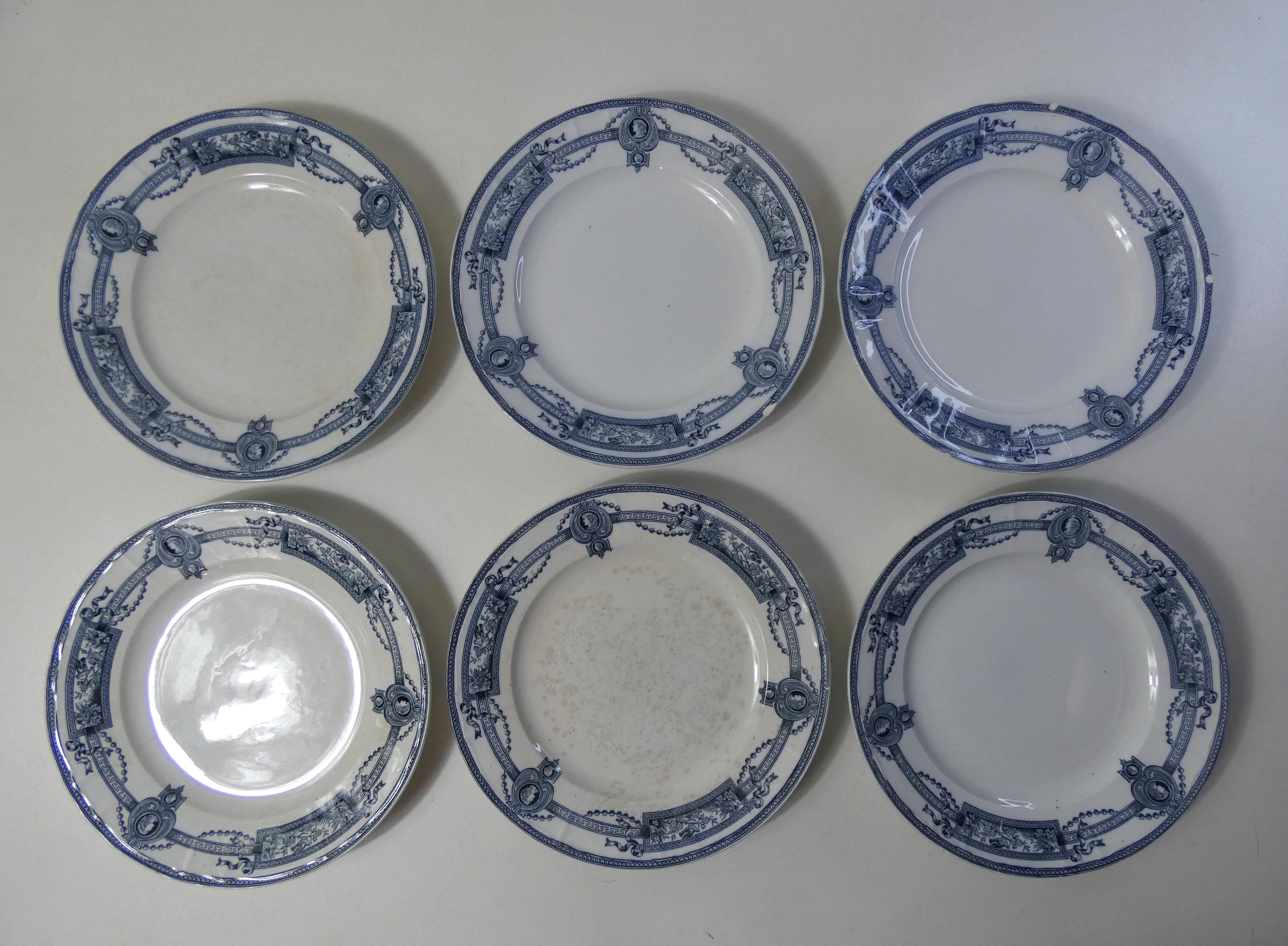 Iron earth 6 flat plates medaillon