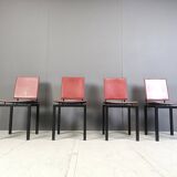 Set of 4 post modern dining chairs, 1980s