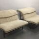 Paire de fauteuils Wave G. Offredi pour Saporiti