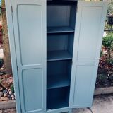 Blue grey parisian wardrobe