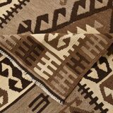 4x6 Kilim Vintage Oushak Area Kilim Rug, 103x192 Cm