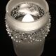 Space age chandelier with 6 lights in chrome and moulded glass by Hillebrand Lighting, 1960s.