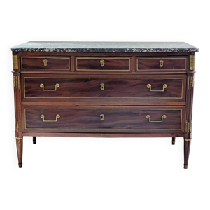Commode en acajou estampillée