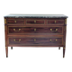 Commode en acajou estampillée f schey,cert. d'authenticité, ép. louis xvi