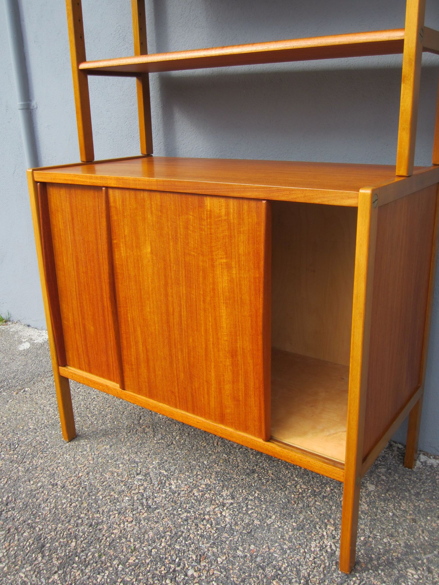 Scandinavian teak library by Bertil Fridhagen for Bodafors