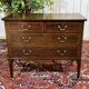 Commode anglaise en acajou et chêne, début XXème