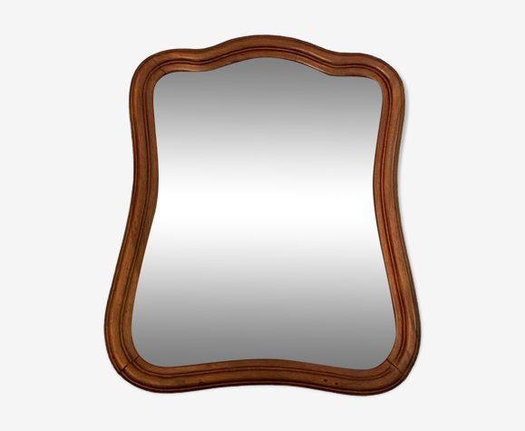 Miroir ancien, cadre bois 19eme