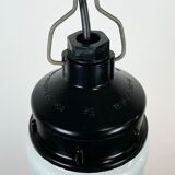 Industrial Bakelite Pendant Light with Milk Glass, 1970s