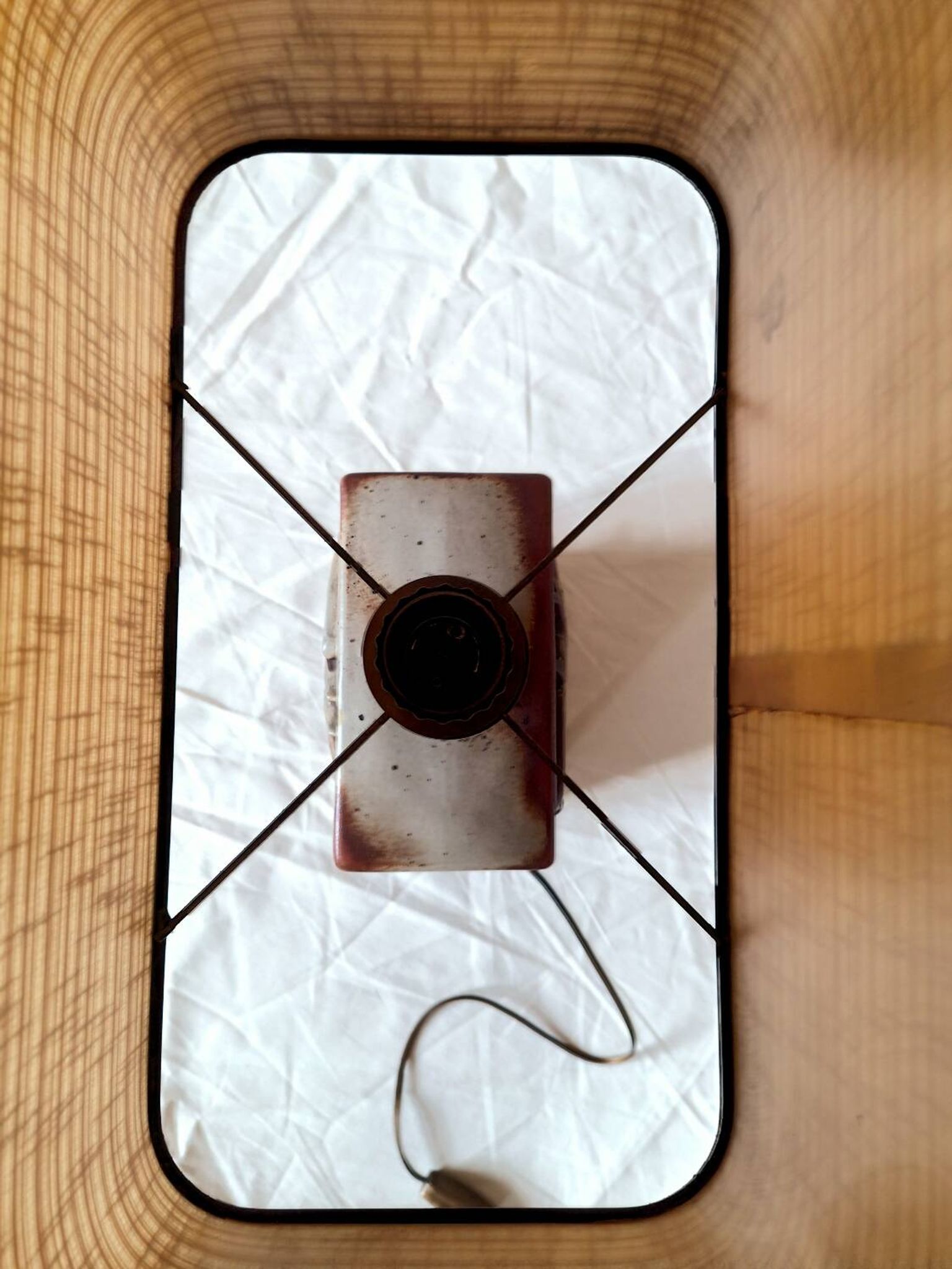 Lampe archers céramique 1980's