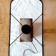 Lampe archers céramique 1980's