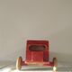Old wooden toy van car