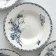 4 deep plates ironstone butterflies "Carmen" Sarreguemines