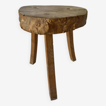 Brutalist tripod farm stool