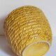 Vintage “rope” slip ceramic planter