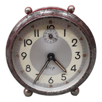 Old mechanical alarm clock "Dep"