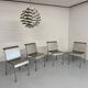 4 Italian design aluminum chairs from the 90s Calligaris Italy