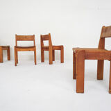 Set of four dining chairs by Ate van Apeldoorn for Houtwerk Hattem, The Netherlands 1970's