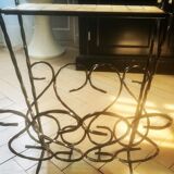 Wrought iron magazine rack