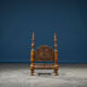 African Carved Wood & Rawhide Side Chair, 19th Century