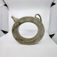 Vintage glazed stoneware pitcher in sculptural ring shape (1970s)