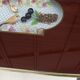 Coffee table of the 50s compass showcase bird and cherry