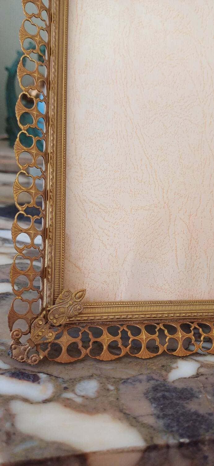 Golden metal frame from the 60s