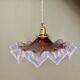 Vintage glass lampshade suspension
