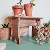 Mini wooden farmhouse bench