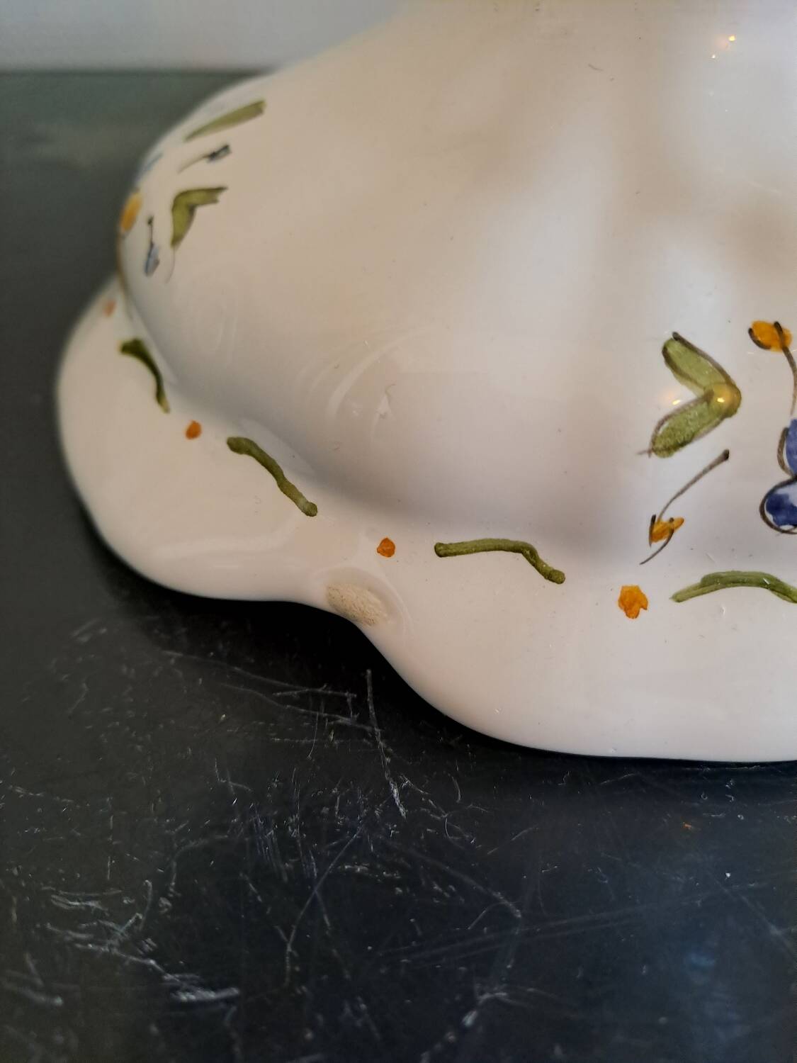 Moustiers Vase Signed.