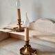 Pair of bronze bedside lamps
