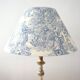 Abat-jour toile jouy bleu