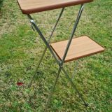 Projection cabinet from the 70s with two formica shelves