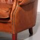 Canapé Chesterfield en cuir vieilli
