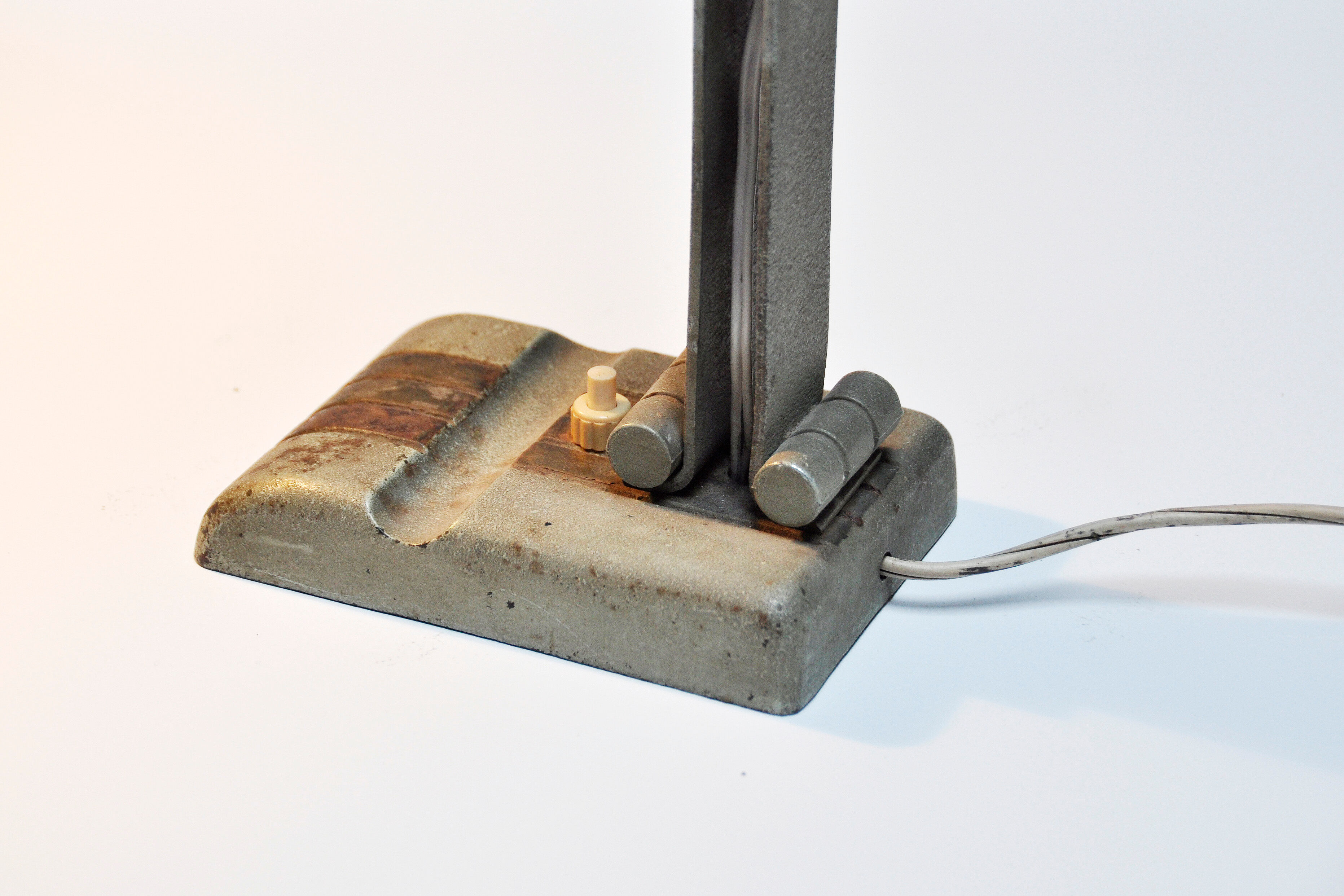 French art deco desk lamp in the style of rene koechlin, 1930s